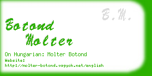 botond molter business card